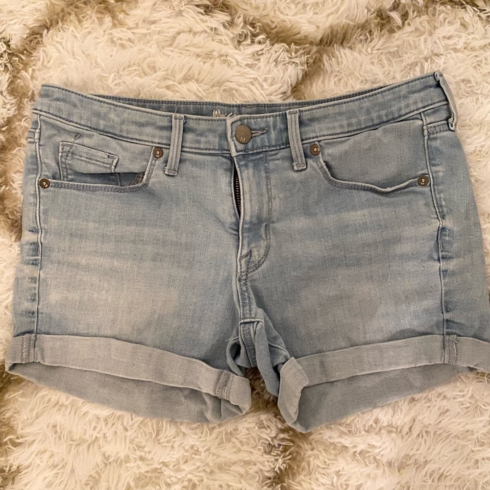 Mossimo Mid-Rise Midi Denim Shorts